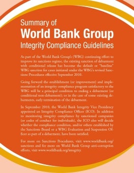 Summary of World Bank Group Integrity Compliance Guidelines