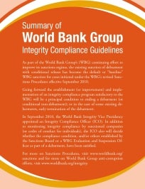 Summary of World Bank Group Integrity Compliance Guidelines