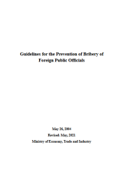 Guidelines for the Prevention of Bribery of Foreign Public Officials