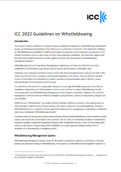 ICC 2022 Guidelines on Whistleblowing